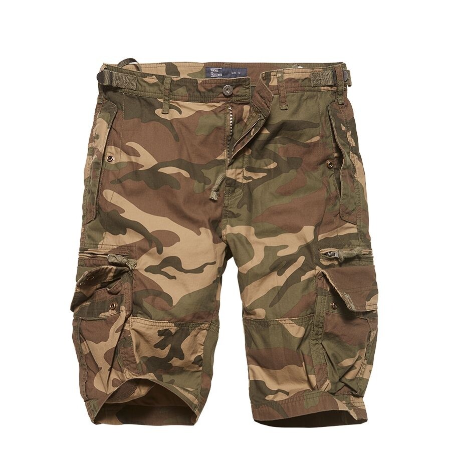 Kraťasy Vintage Industries Gandor - woodland, S