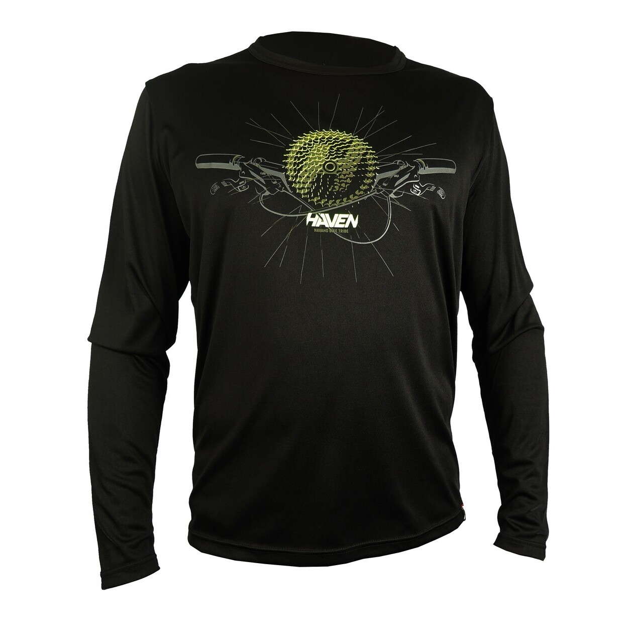 Tričko s dlhým rukávom Haven Navaho II - čierne-khaki, S