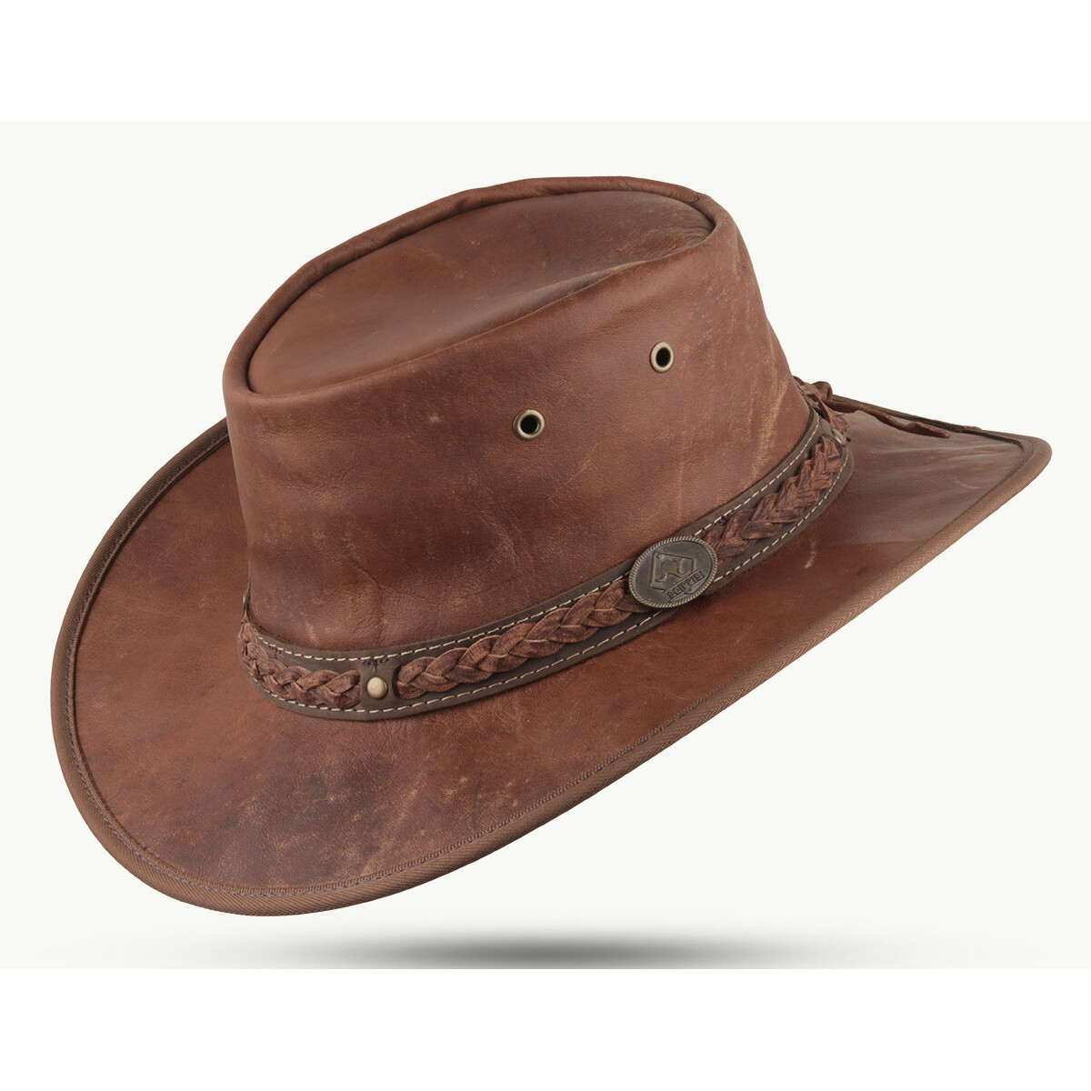 Klobúk kožený Scippis Kangaroo Sundowner - svetlo hnedý, S