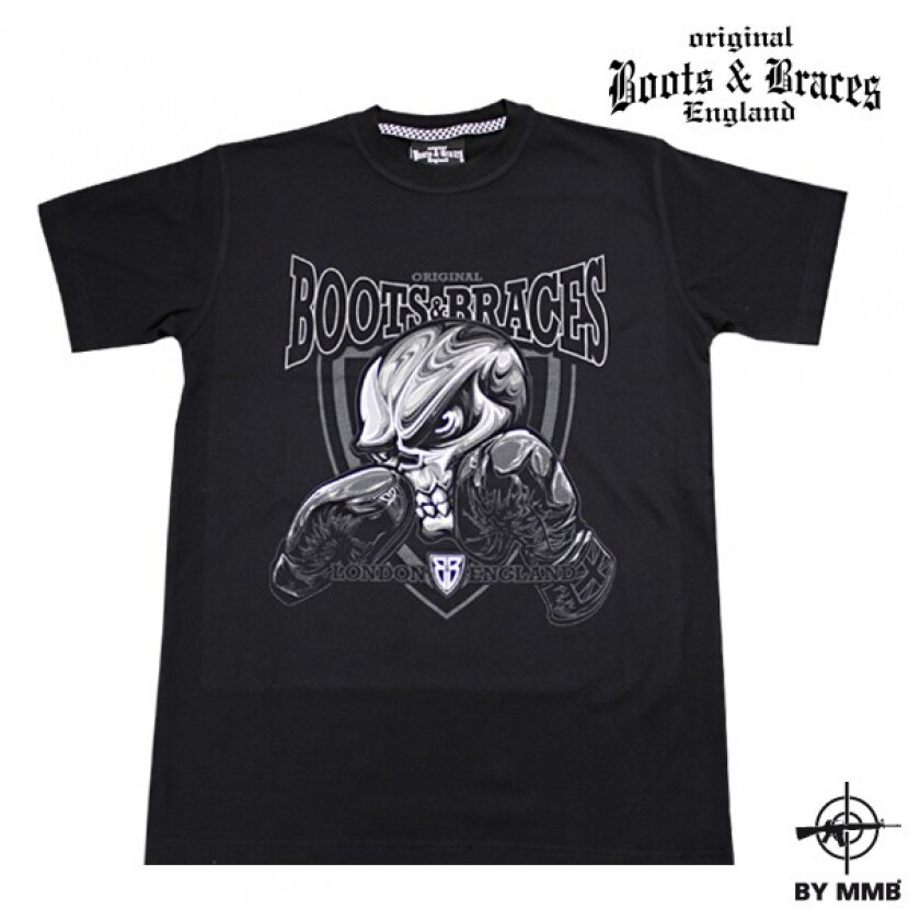 Tričko Boots and Braces Boxer - čierne, S