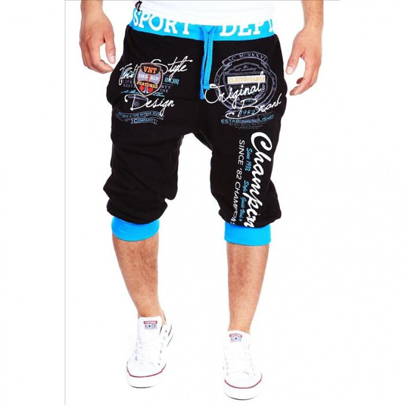 3/4 nohavice Violento Champion - čierne-modré, S