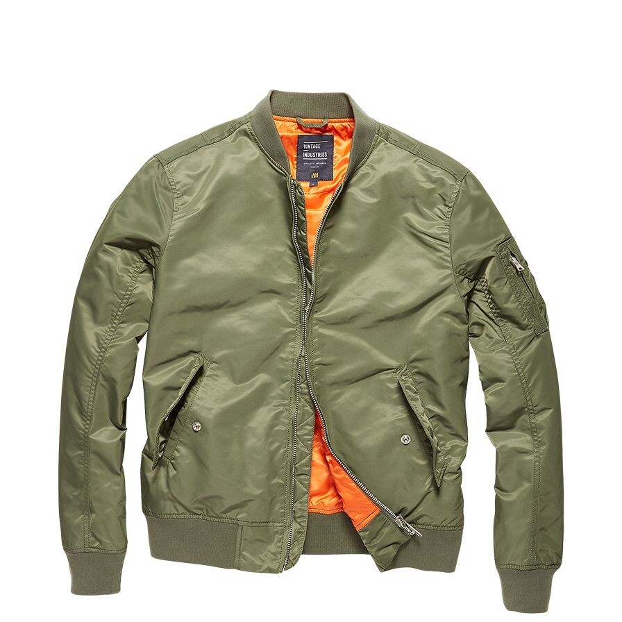 Bunda Vintage Industries Welder - svetlo olivová, 3XL