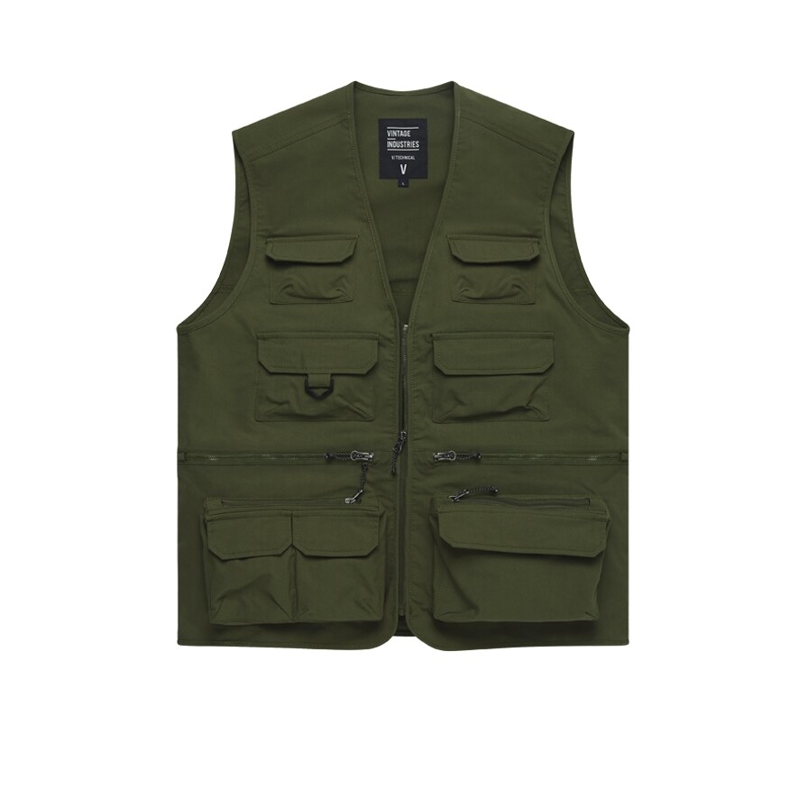 Vesta Vintage Industries Legend Fishing - olivová, XL