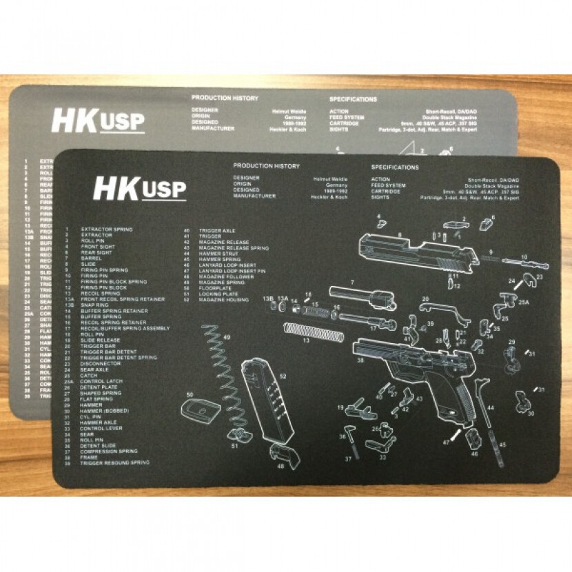 Servisná podložka na čistenie zbraní HK USP - čierna