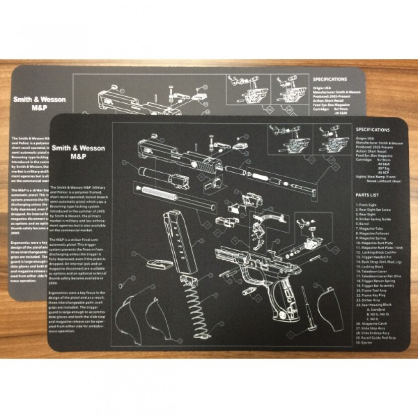 Servisná podložka na čistenie zbraní Smith & Wesson M&P - čierna