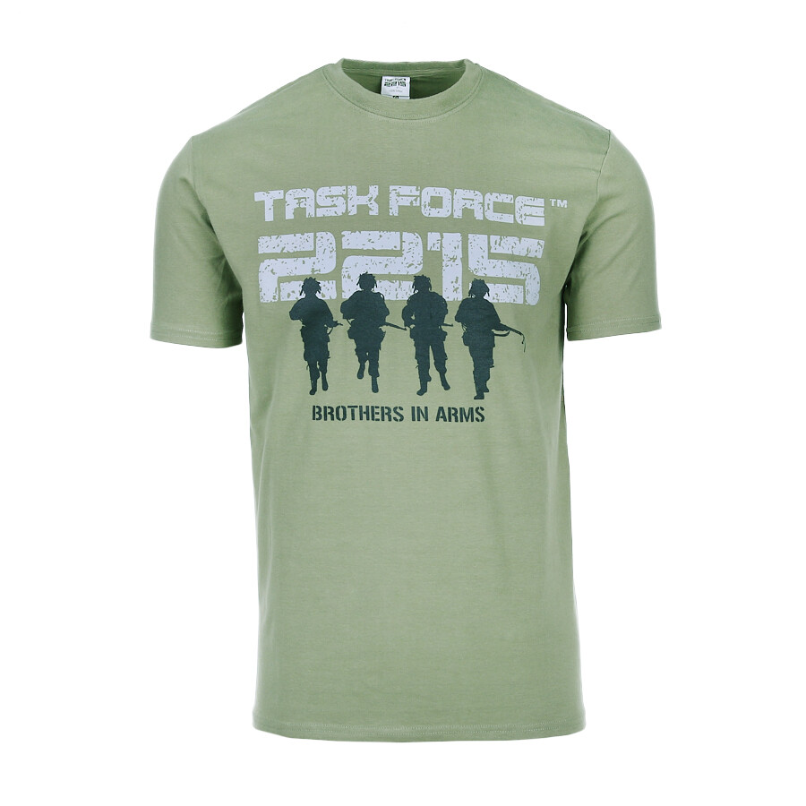 Tričko Task Force 2215 Brothers in Arms - olivové, XL