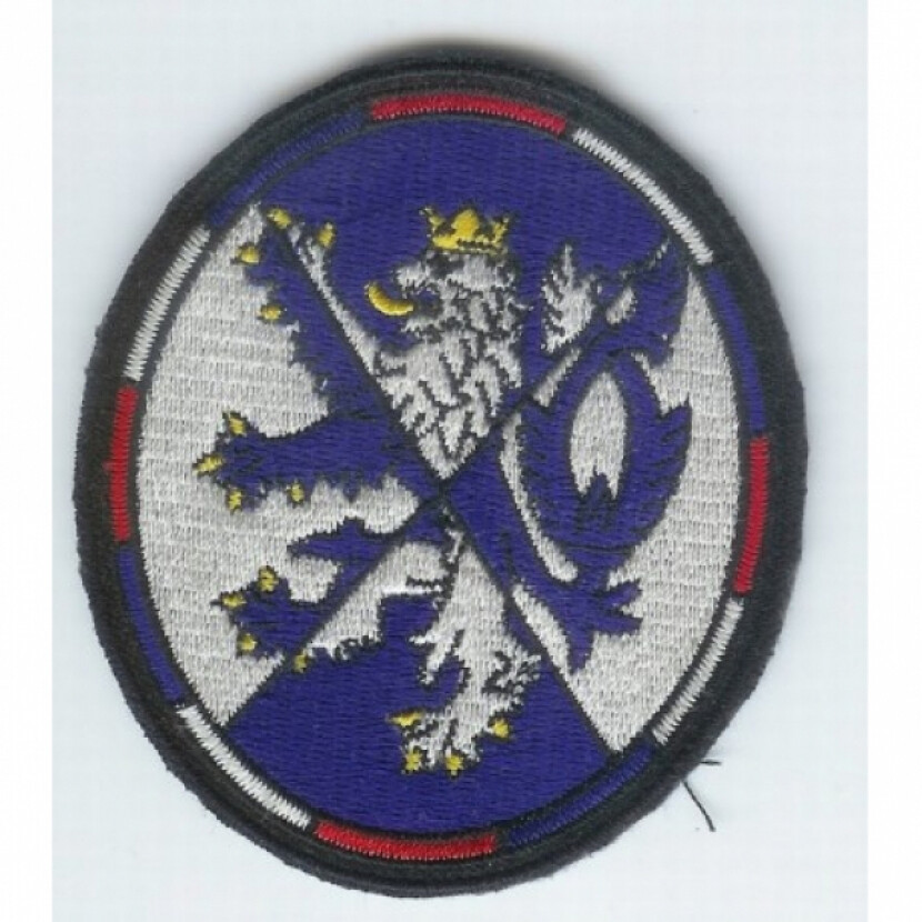 Nášivka hlavného veliteľstva Vojenskej polície Praha - farebná