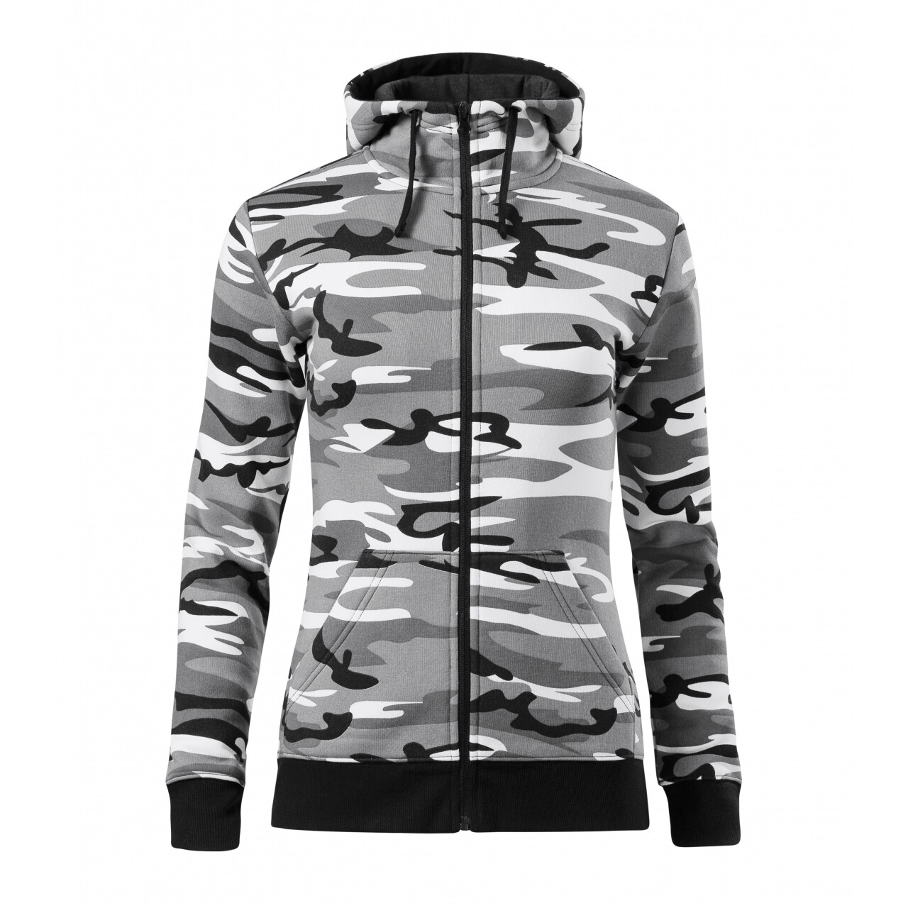 Mikina dámska Malfini Camo Zipper - urban, S