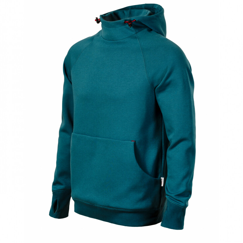 Mikina pánska Rimeck Vertex Hoodie - petrolejová, M