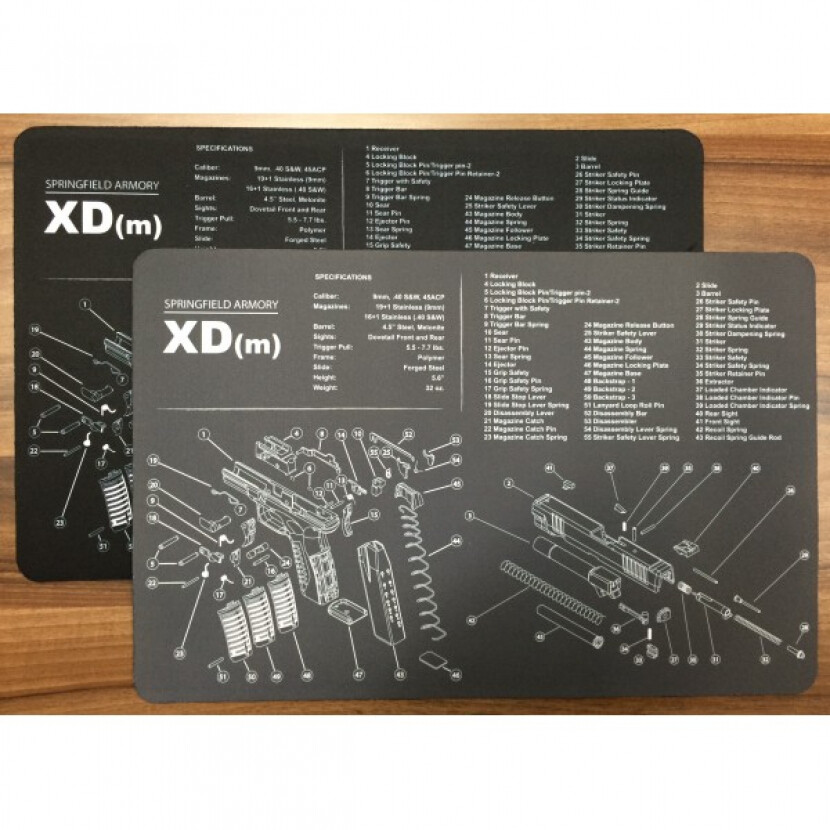 Servisná podložka na čistenie zbraní Springfield XD(m) - sivá