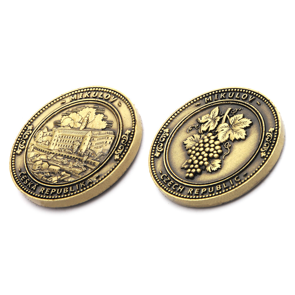 Pamätné mince Mikulov Czech Republic - tmavo zlatá