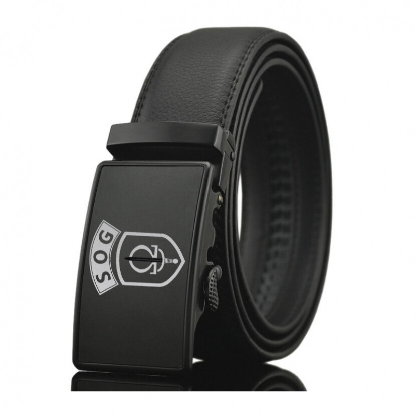 Opasok kožený Striker AČR SOG nastaviteľný 3,5 cm - čierny, 130