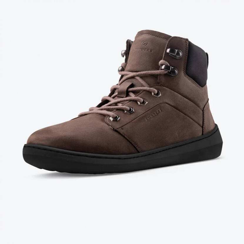 Topánky kožené Skinners Farmer - tmavo hnedé, 43