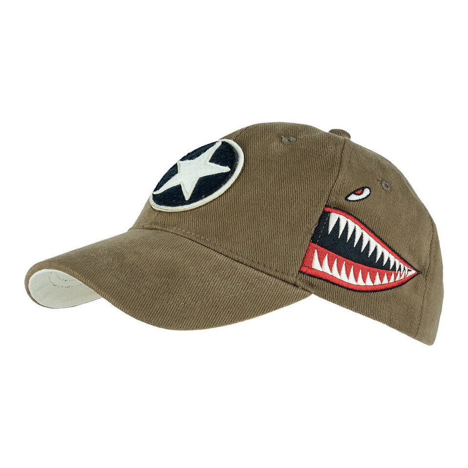 Čiapka Fostex Baseball Curtiss P-40 - olivová