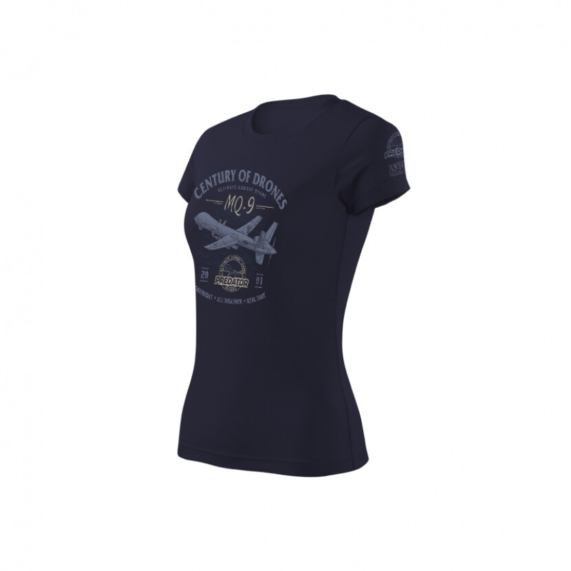 Tričko dámske Antonio s dronom MQ-9 REAPER - navy, XXL