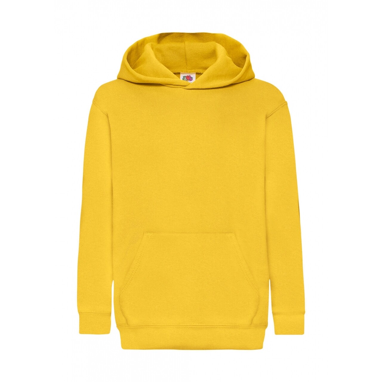 Mikina detská s kapucňou Fruit of the Loom 280 - žltá, 152