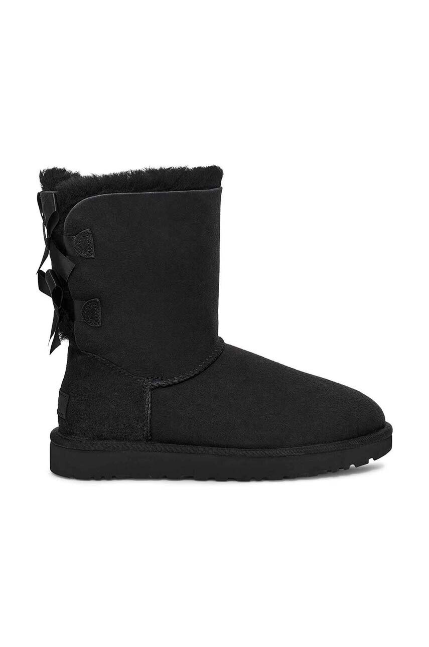 UGG Bailey Bow II dámske, čierna farba, na plochom podpätku, zateplené, 1016225.BLK