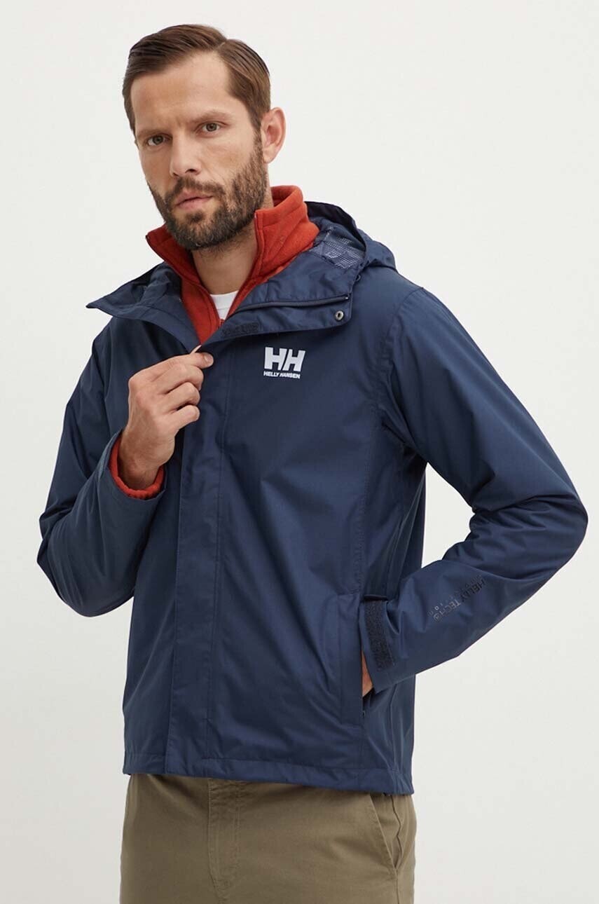 Bunda Helly Hansen SEVEN pánska, tmavomodrá farba, 62047
