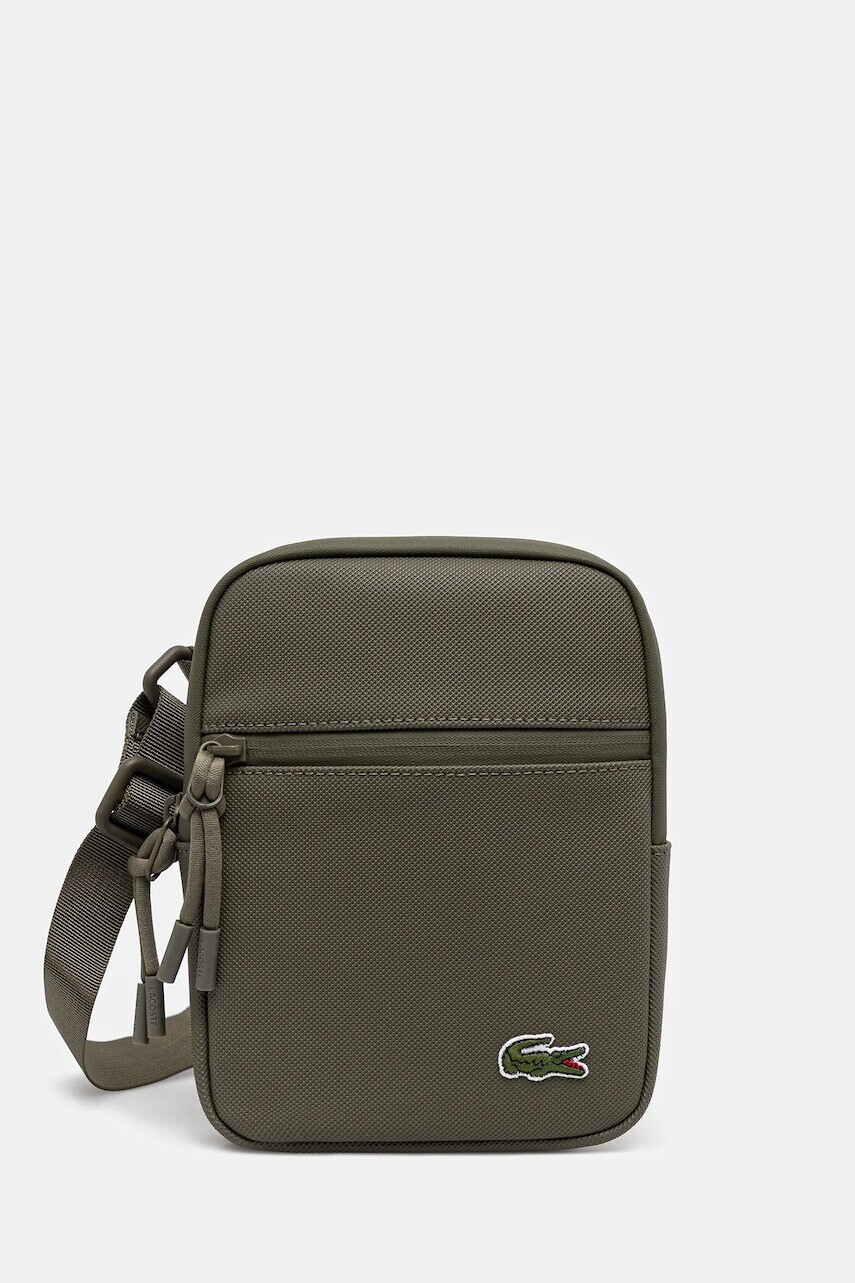 Malá taška Lacoste čierna farba, NH3307LV