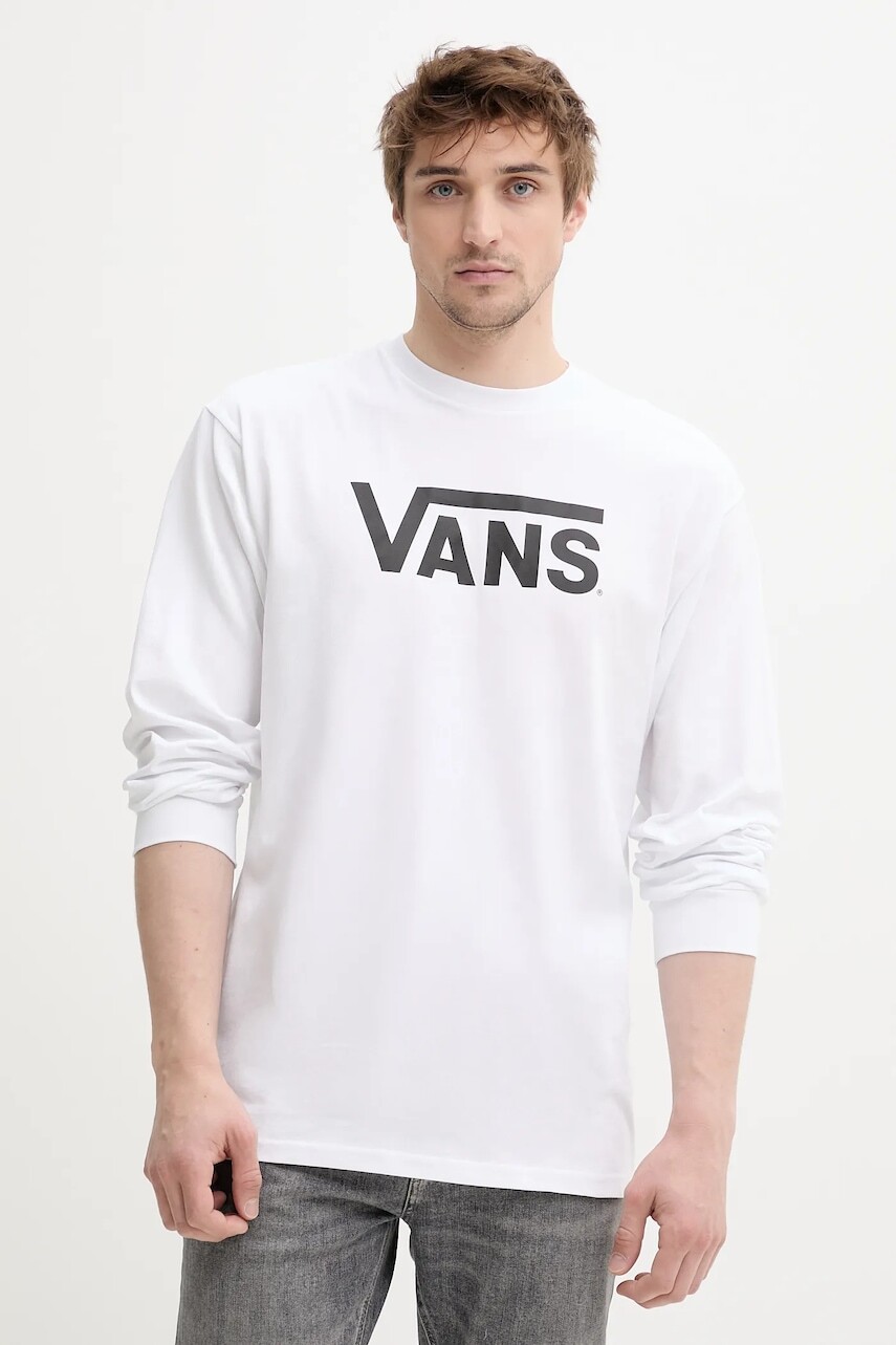 Vans - Tričko s dlhým rukávom VN000K6HYB21-WHITE,