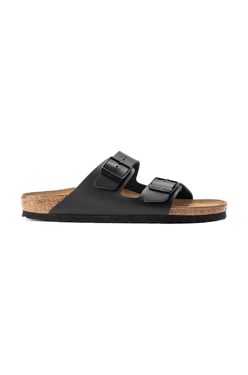 Kožené šľapky Birkenstock Arizona čierna farba, 51193