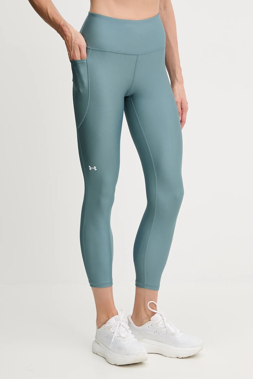 Tréningové legíny Under Armour HG Armour HiRise čierna farba, jednofarebné, 1365335
