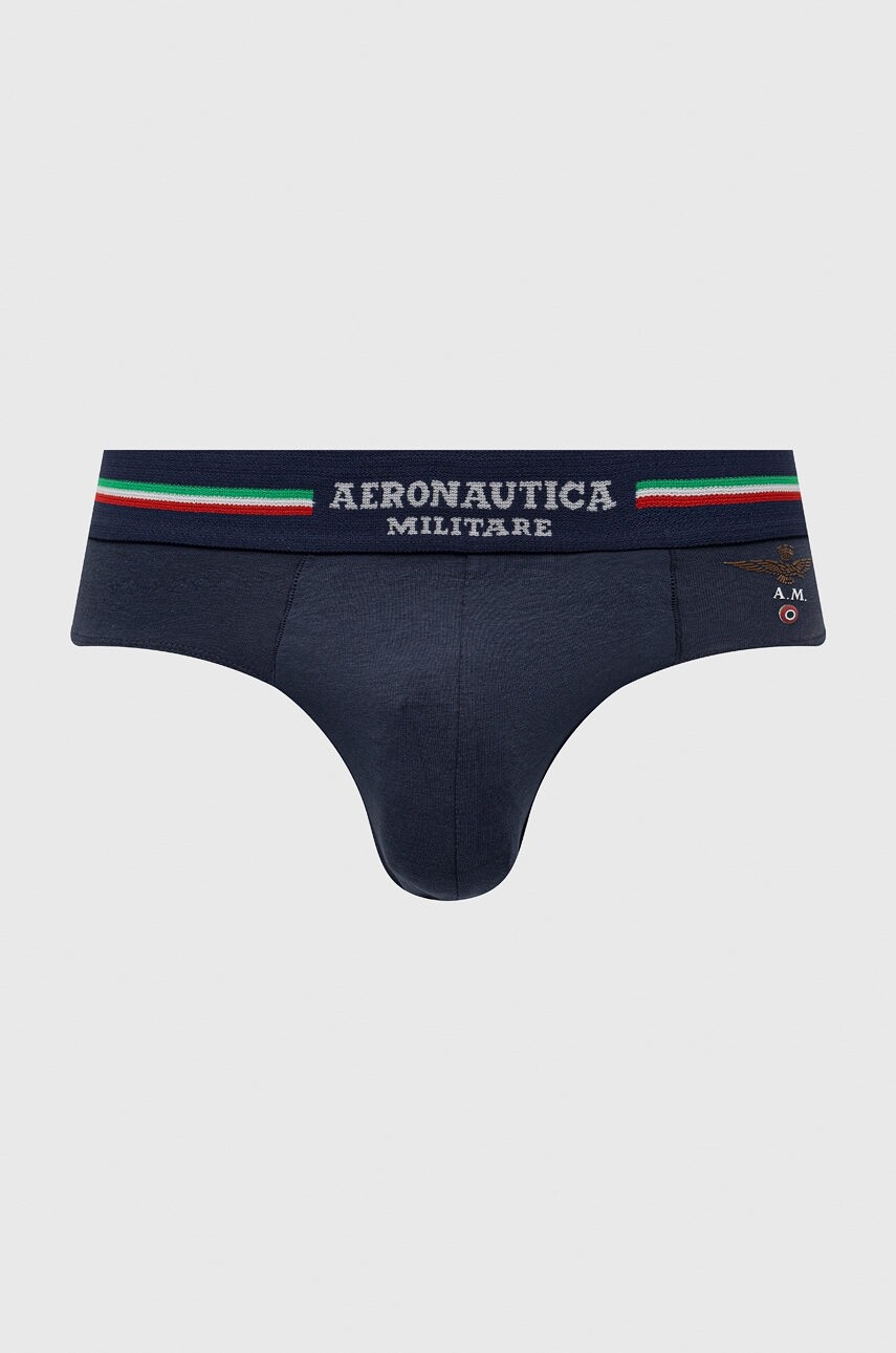 Slipy Aeronautica Militare (2-pack) pánske, tmavomodrá farba, AM1USL001