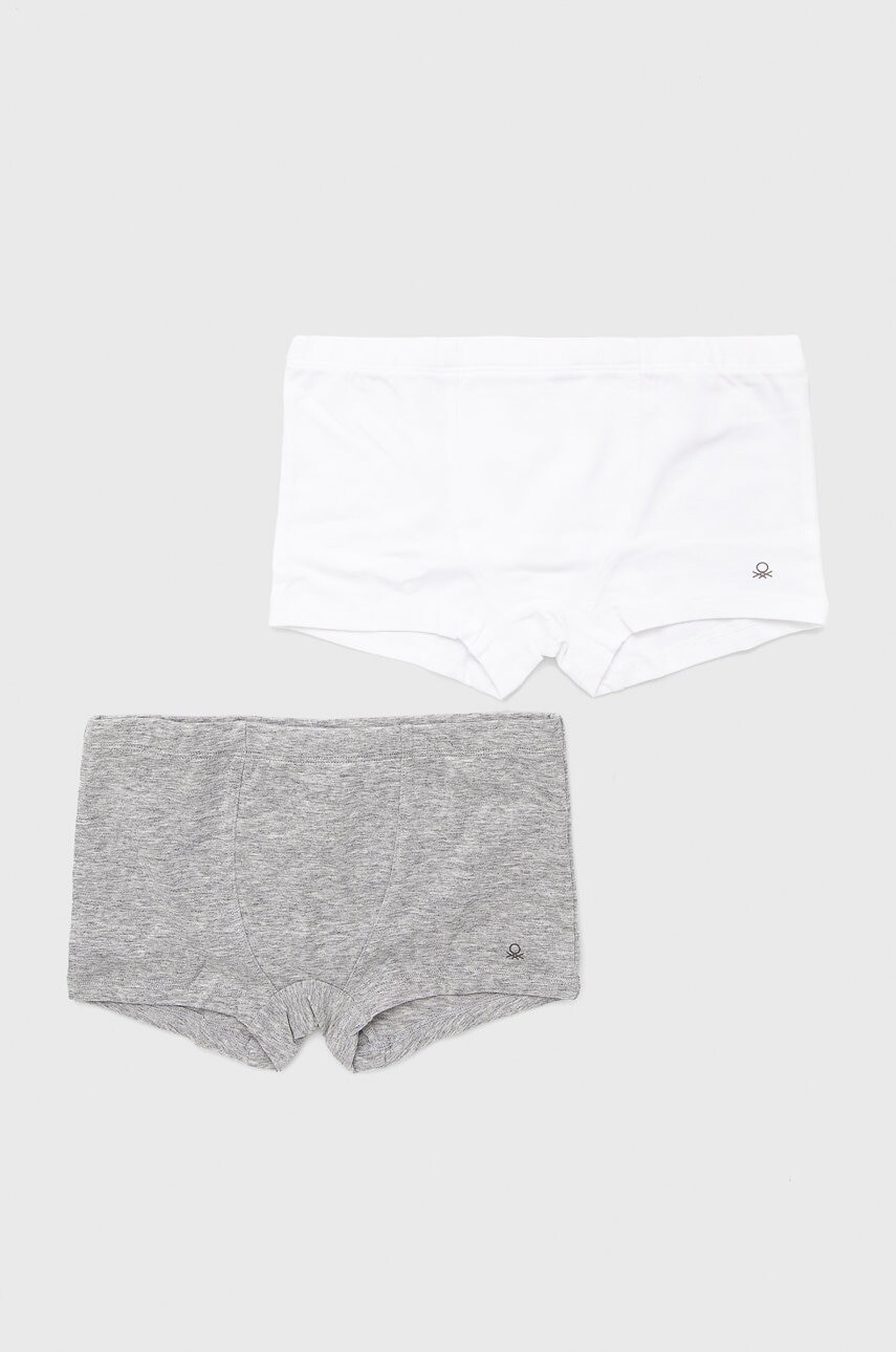 Detské boxerky United Colors of Benetton šedá farba