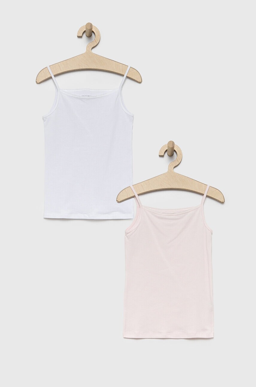 Detský top United Colors of Benetton (2-pak) ružová farba,