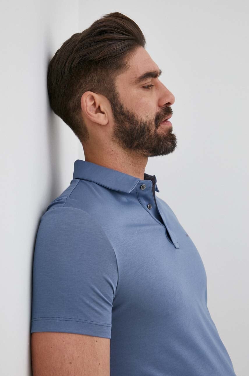 Bavlnené polo tričko Michael Kors melanžový