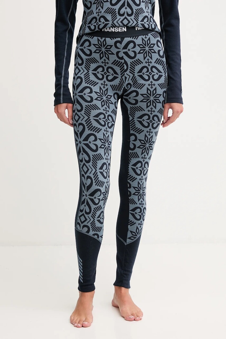 Funkčné legíny Helly Hansen Lifa Merino Midweight modrá farba, 49411