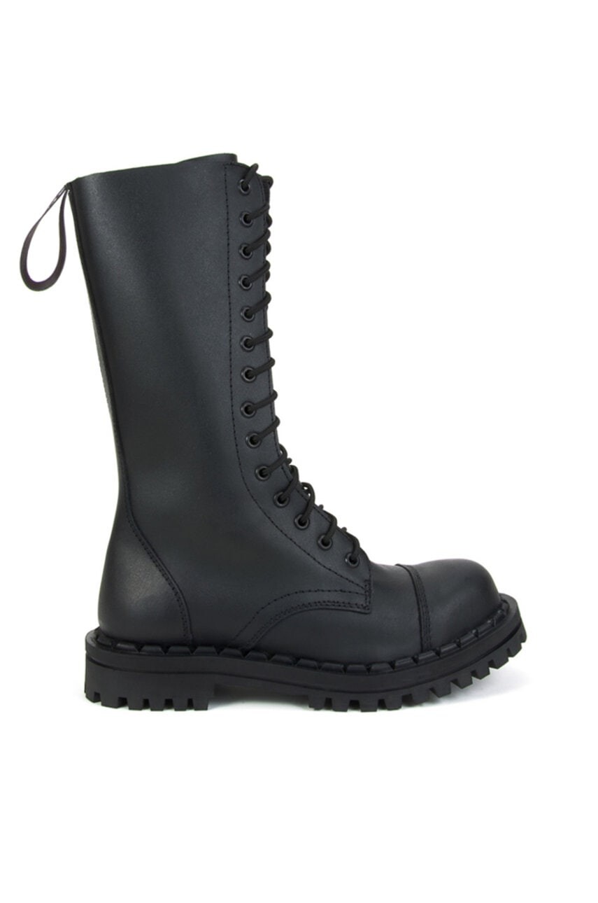 Kožené workery Altercore dámske, čierna farba, na platforme,