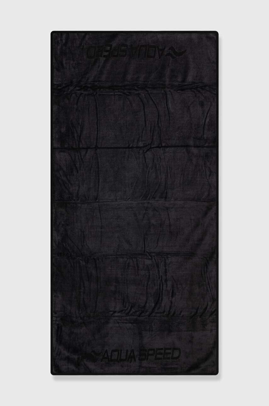 Uterák Aqua Speed Dry Soft 50x 100 cm čierna farba