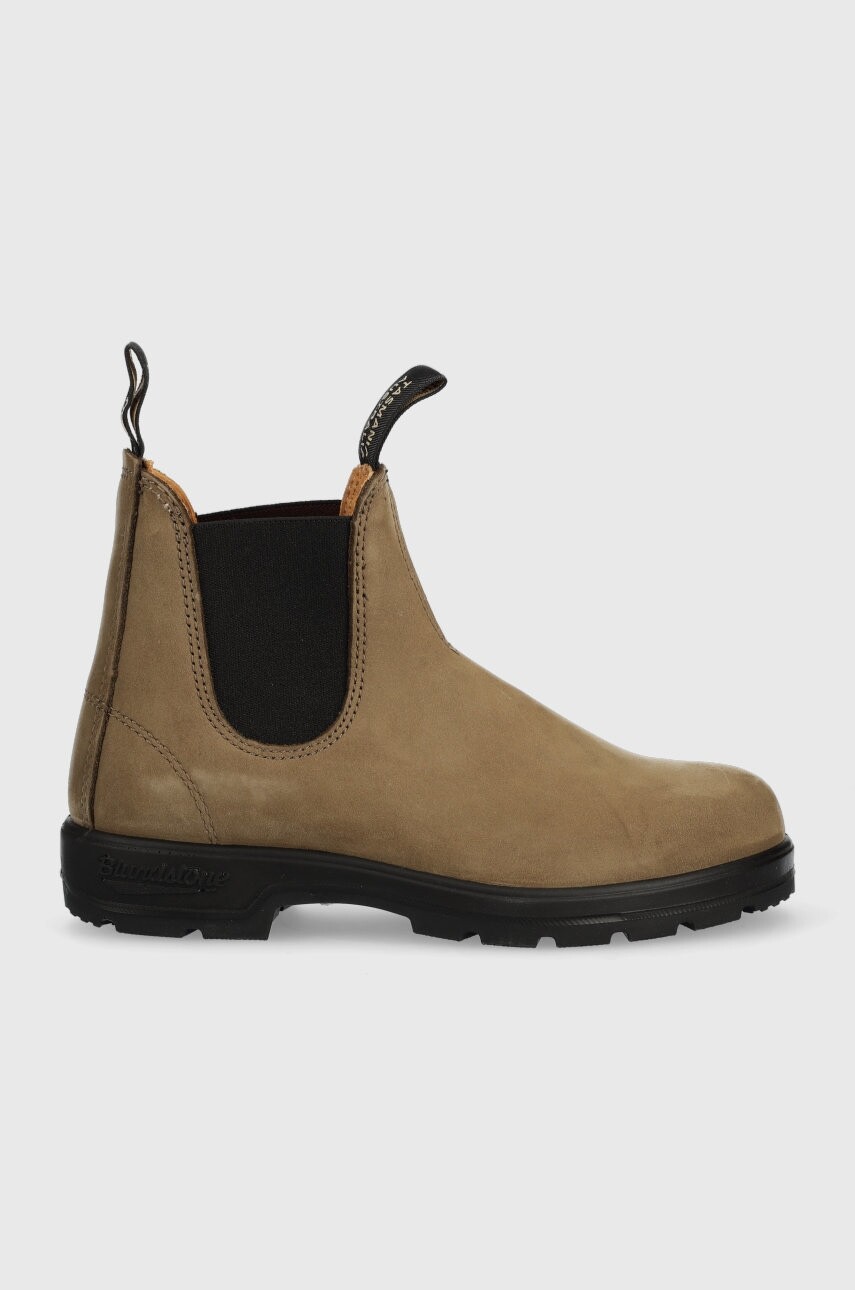 Semišové členkové čižmy Blundstone 1941 dámske, hnedá farba, na plochom podpätku,