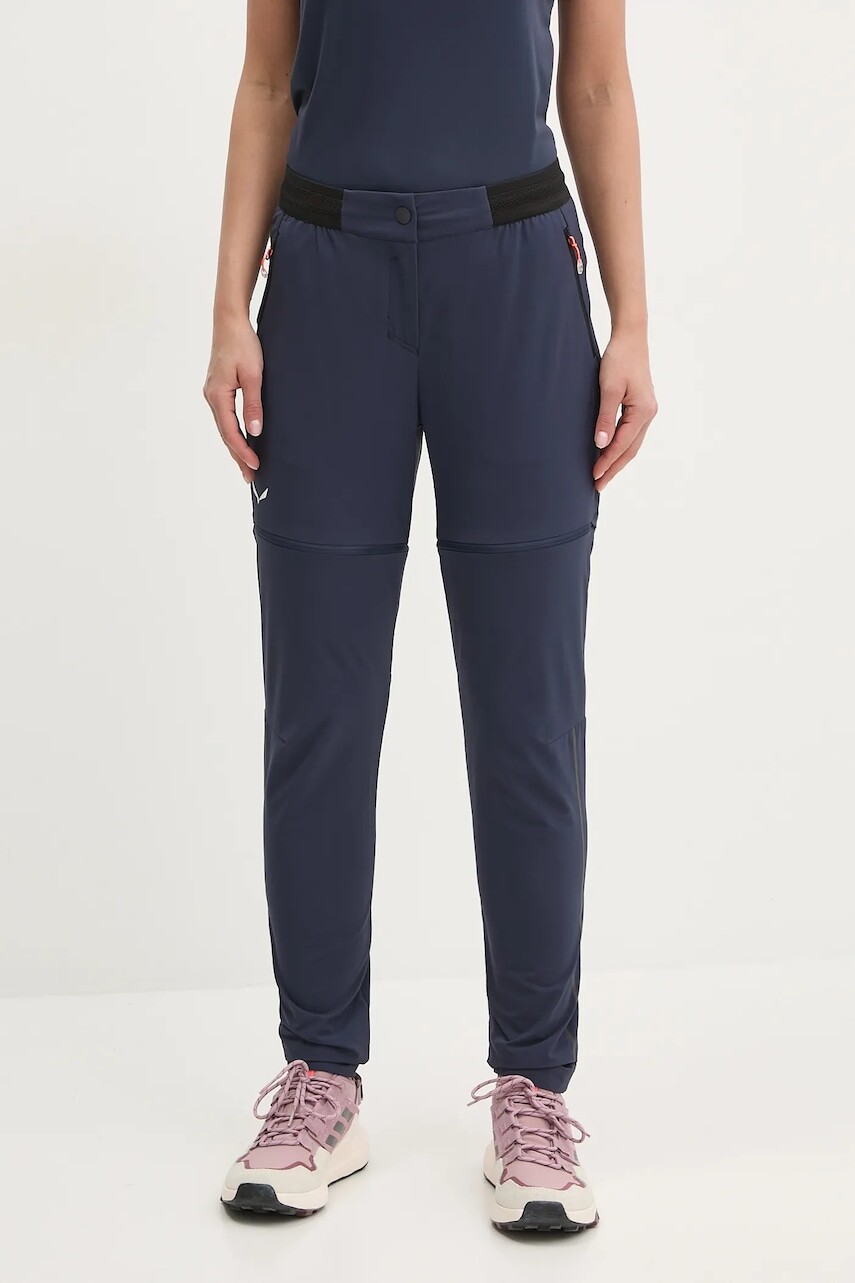 Turistické nohavice Salewa Pedroc 2 DST tmavomodrá farba, 00-0000028588