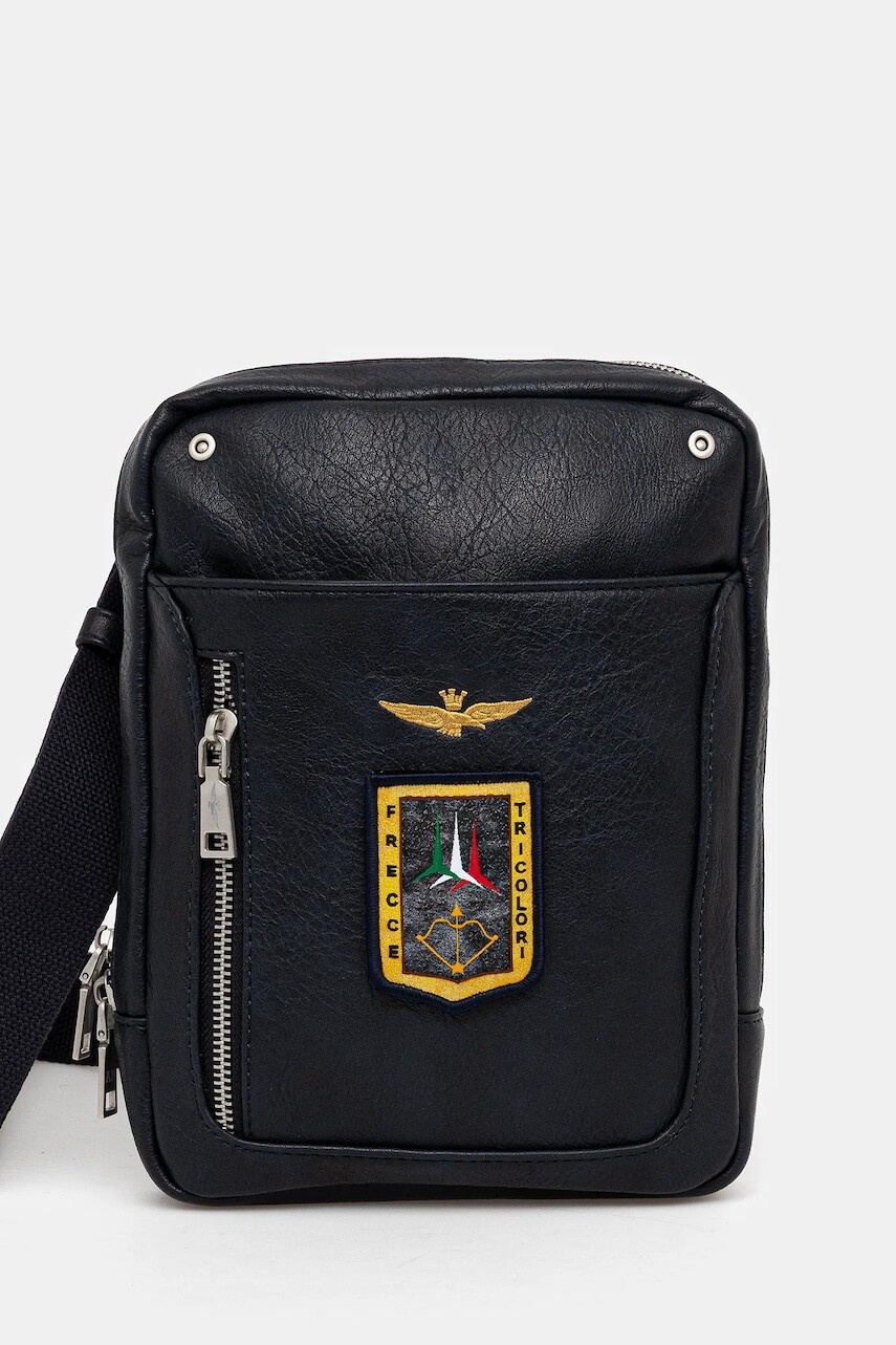 Malá taška Aeronautica Militare šedá farba, AM471