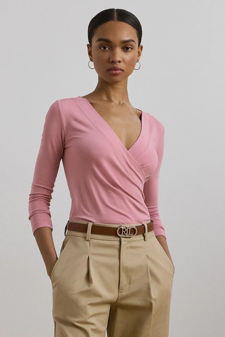 Tričko s dlhým rukávom Lauren Ralph Lauren 200824366