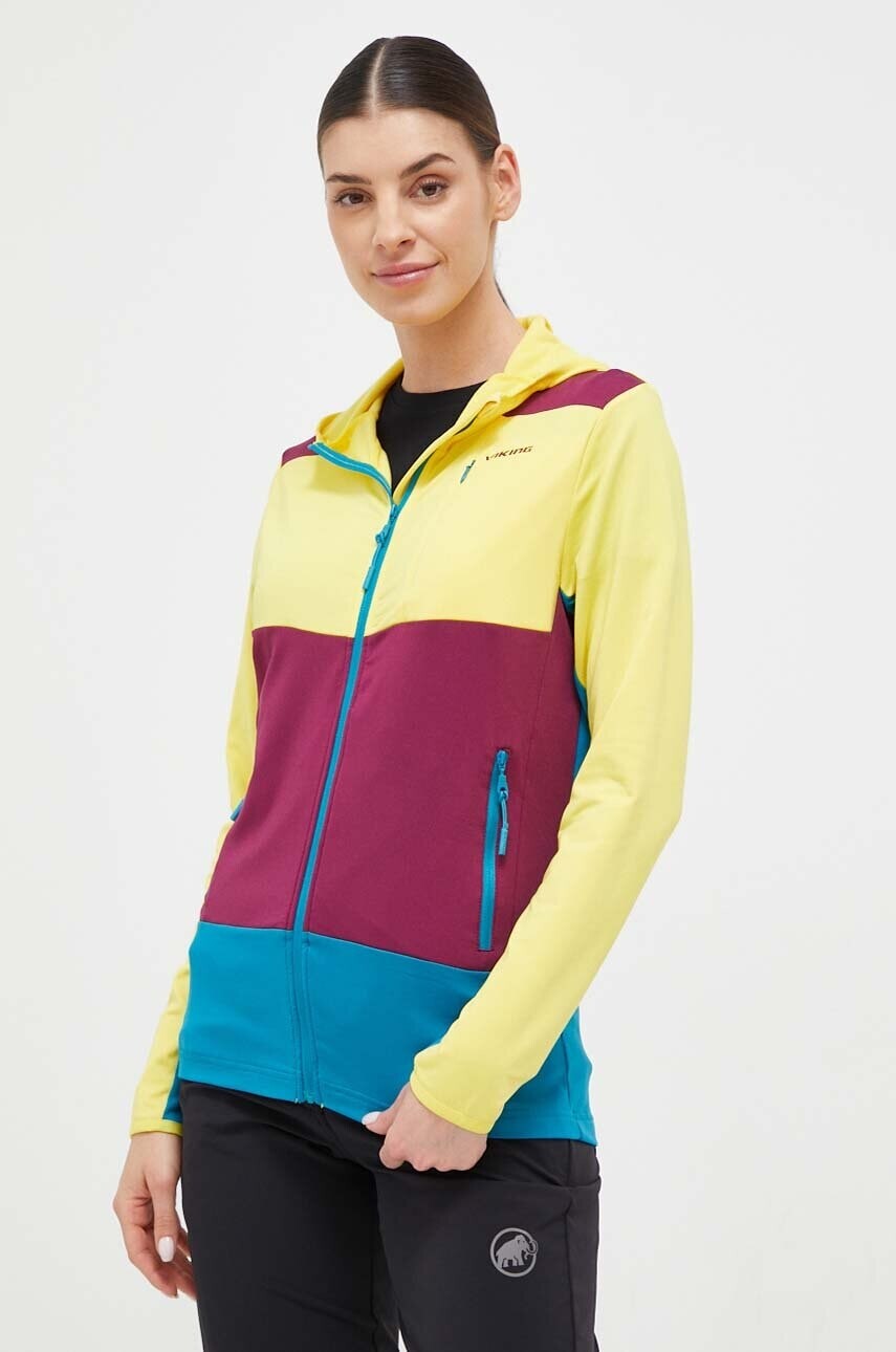 Športová mikina Viking Tacoma s kapucňou, vzorovaná, 720/25/7272