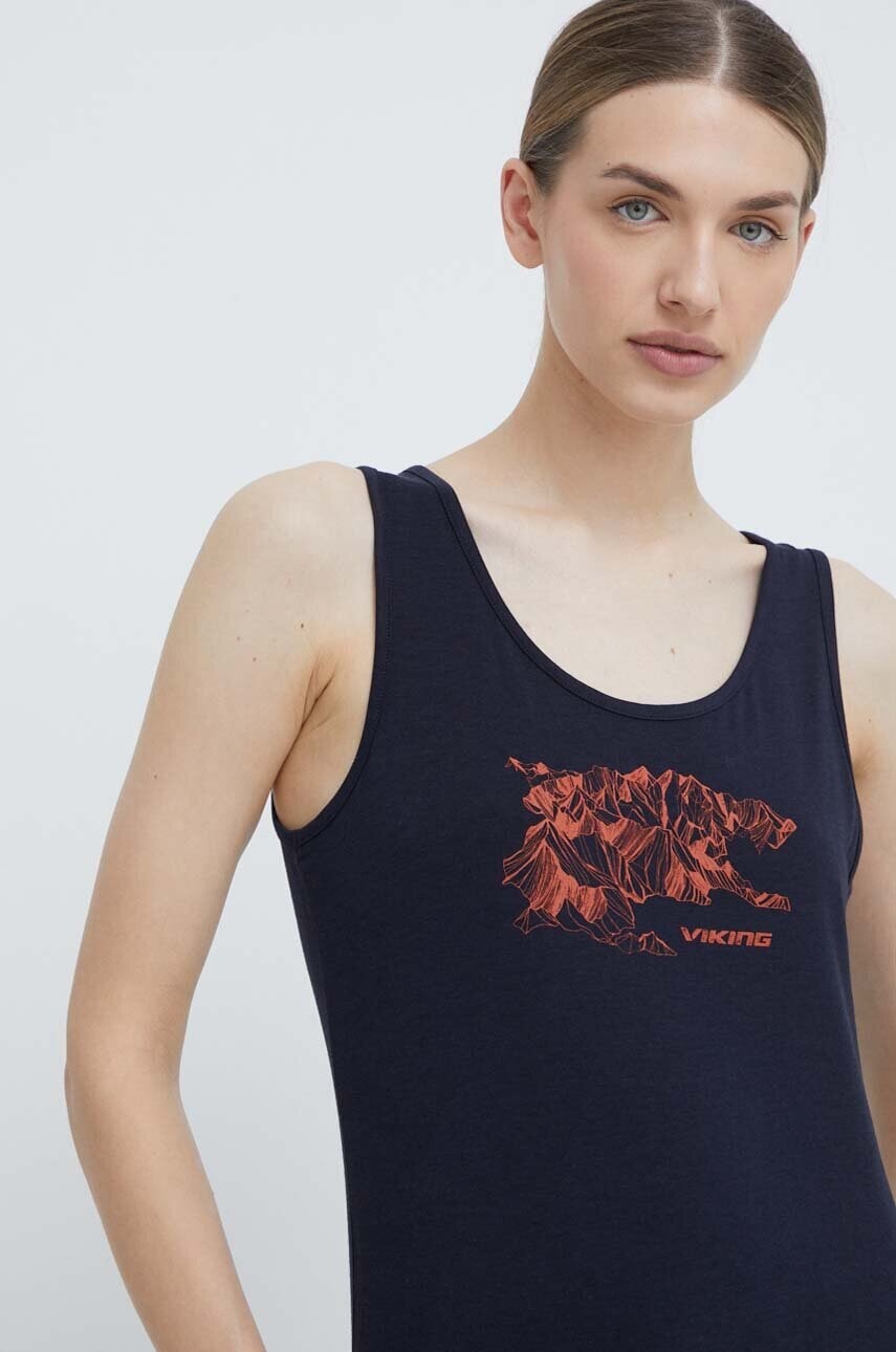 Športový top Viking Lechee dámsky, tmavomodrá farba, 500/25/6646