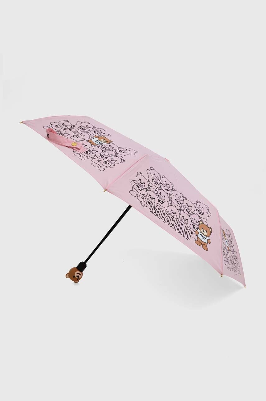 Dáždnik Moschino ružová farba, 8422