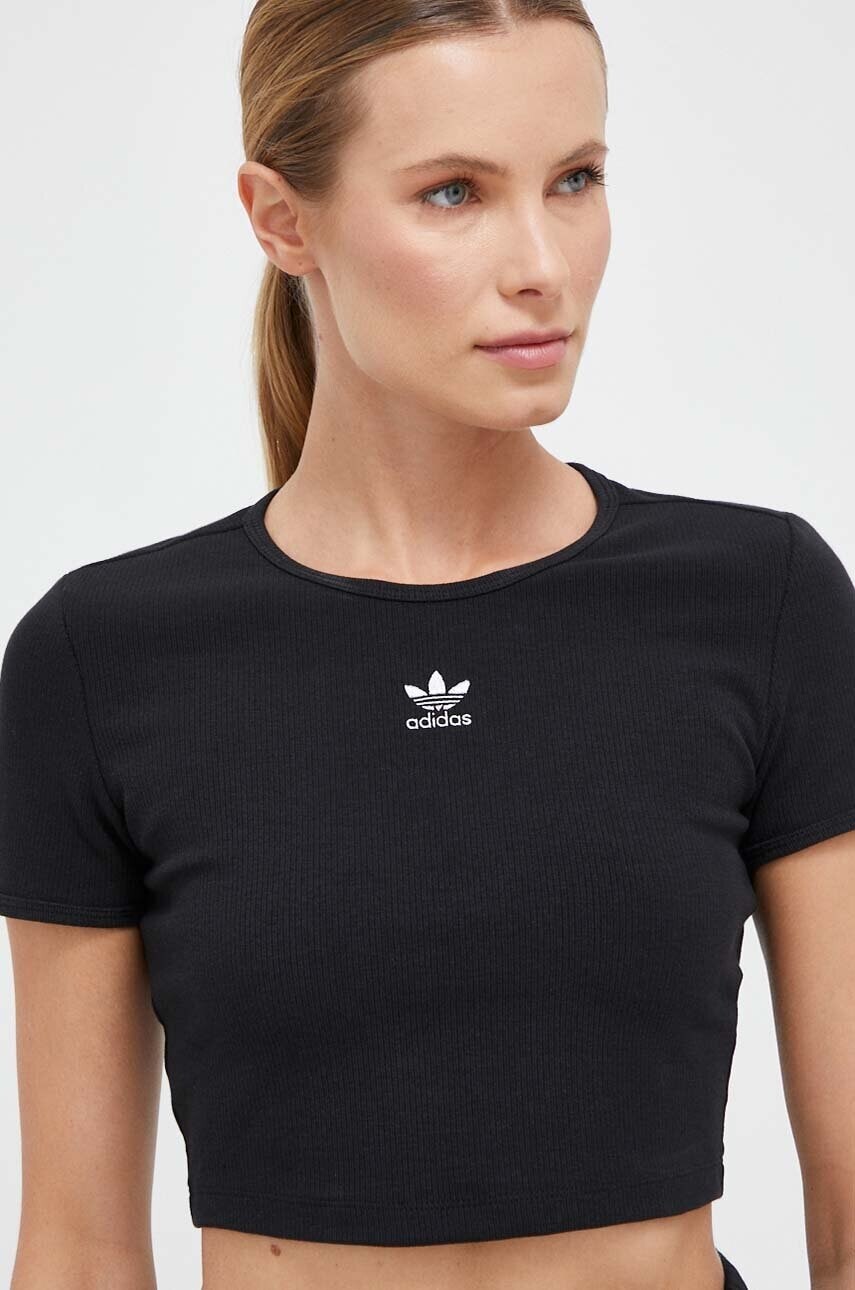 Tričko adidas Originals dámske, čierna farba, II8057