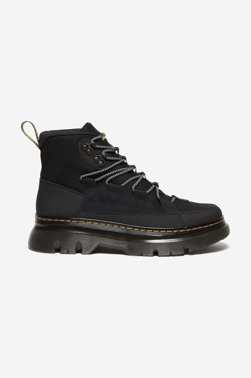 Členkové topánky Dr. Martens Boury dámske, čierna farba, na plochom podpätku,  DM27831001