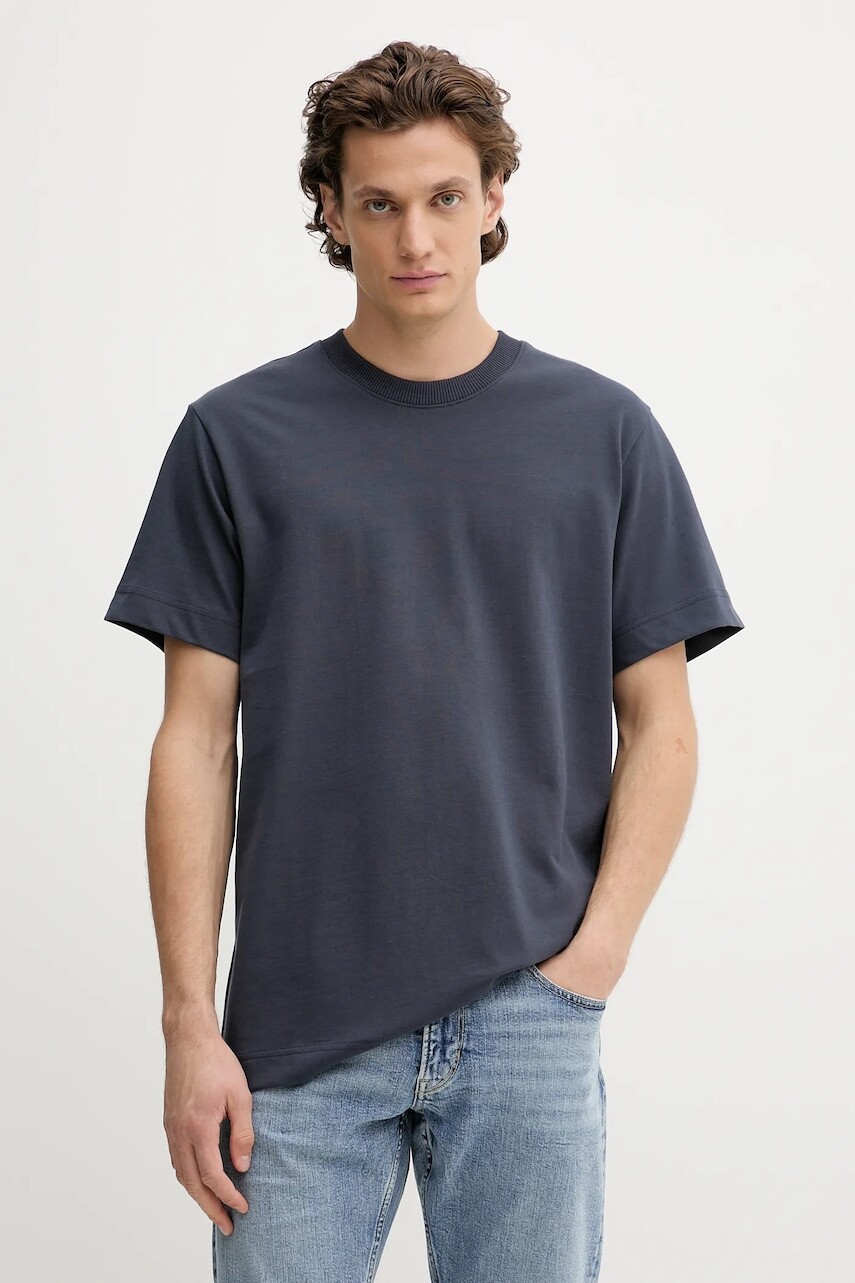 Bavlnené tričko G-Star Raw pánske, biela farba, jednofarebné, D23471-C784