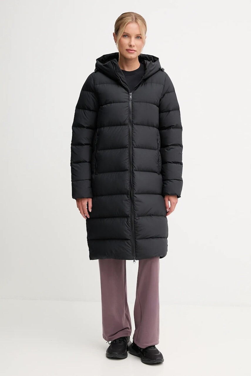 Páperová bunda Jack Wolfskin Frozen Palace šedá farba, 1204133