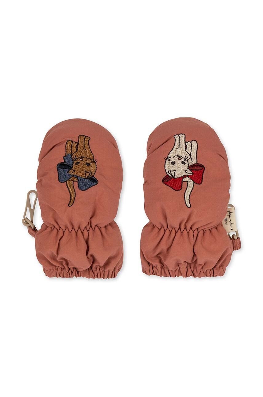 Detské rukavice Konges Sløjd červená farba