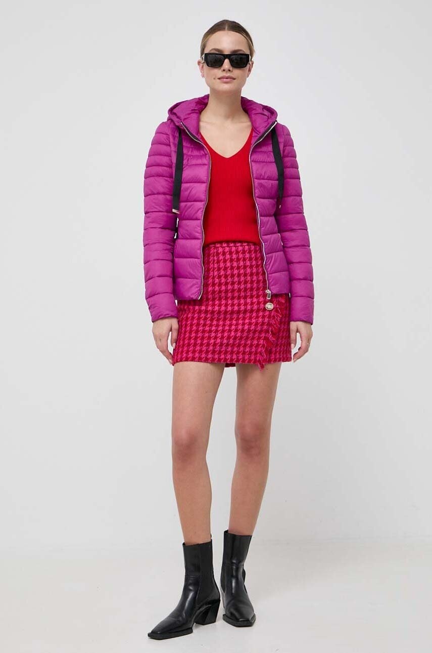 Bunda Morgan GEYAEL dámska, fialová farba, prechodná, GEYAEL