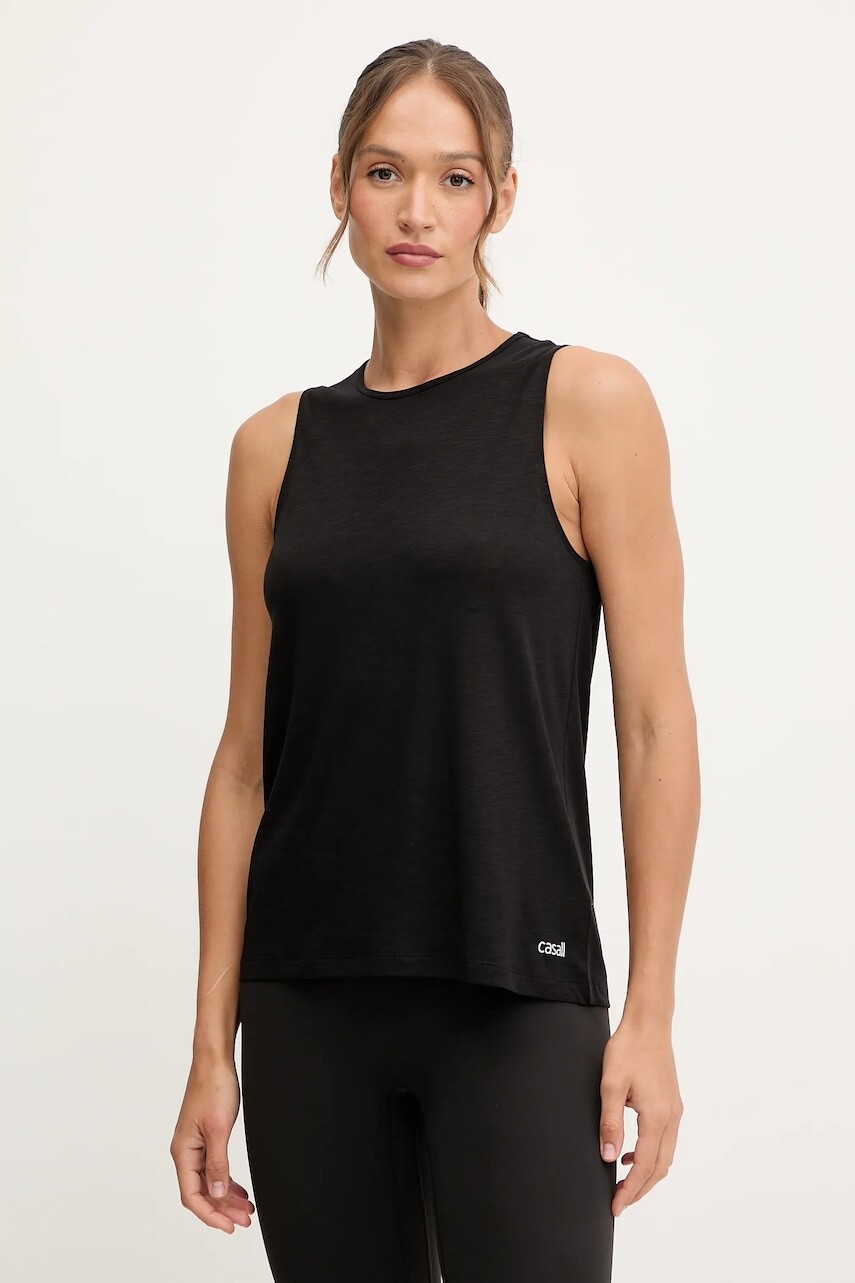 Tréningový top Casall Soft Texture bordová farba