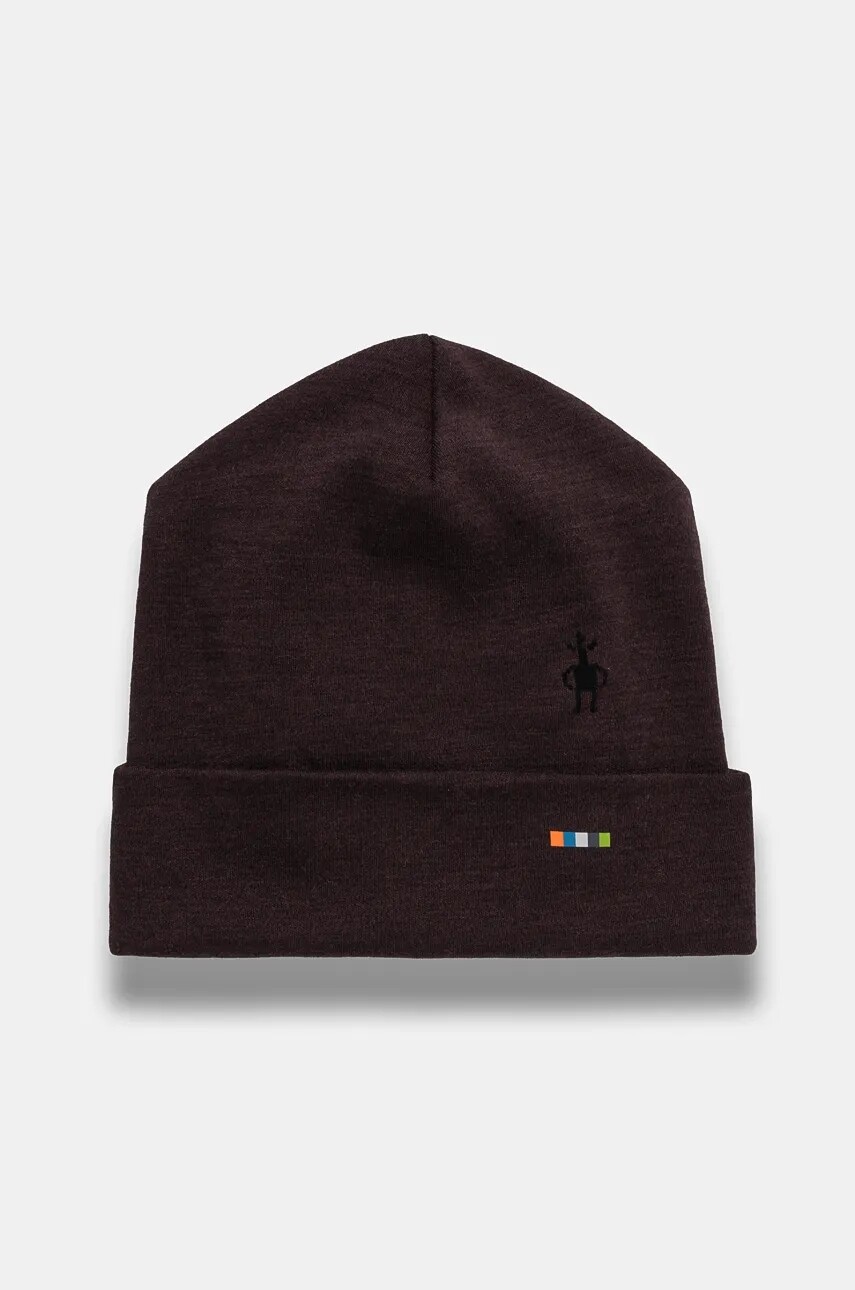 Obojstranná čiapka Smartwool Thermal Merino Reversible oranžová farba, z tenkej pleteniny, vlnená, SW0SW956