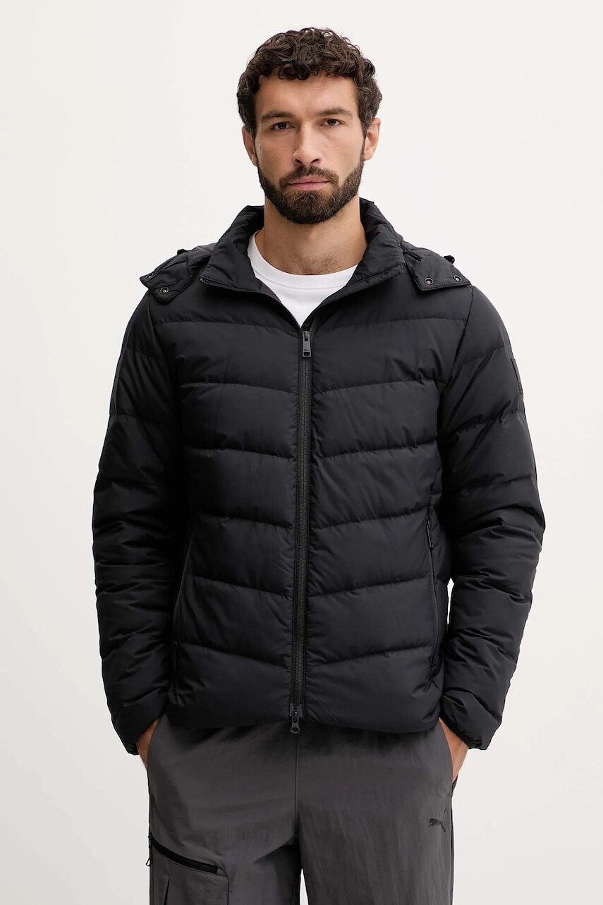 Páperová bunda Jack Wolfskin Colonius šedá farba, zimná, 1207431