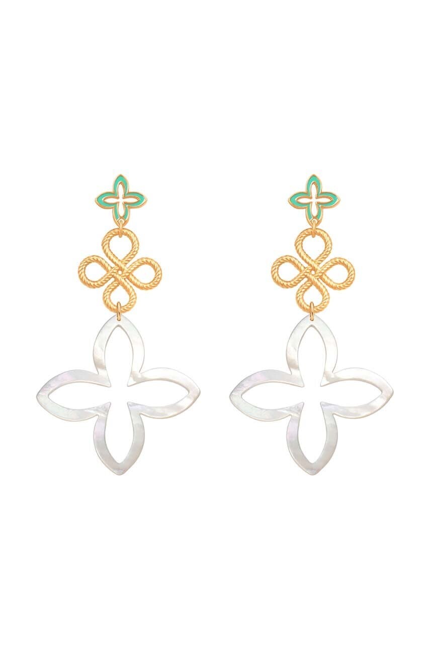 Pozlátené náušnice Lilou 213/KOL/70/MIE/PO